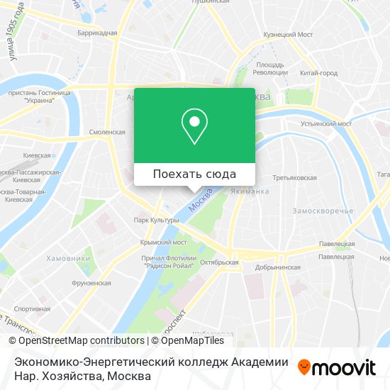 Карта Экономико-Энергетический колледж Академии Нар. Хозяйства
