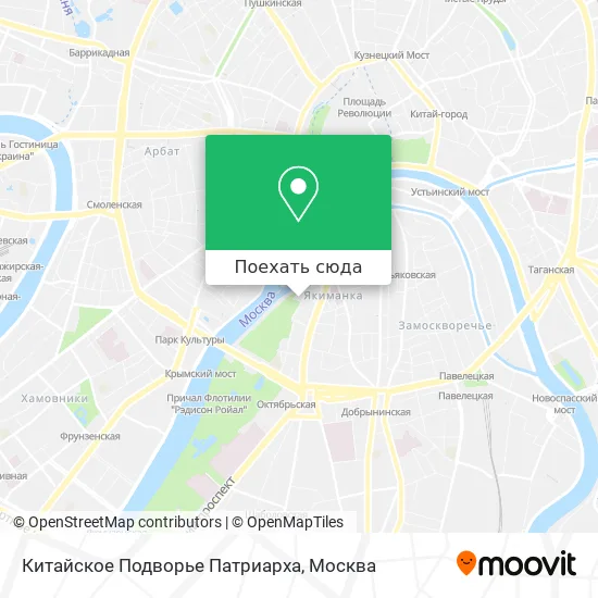 Карта Китайское Подворье Патриарха