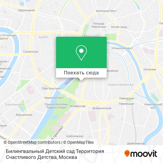 Карта Билингвальный Детский сад Территория Счастливого Детства