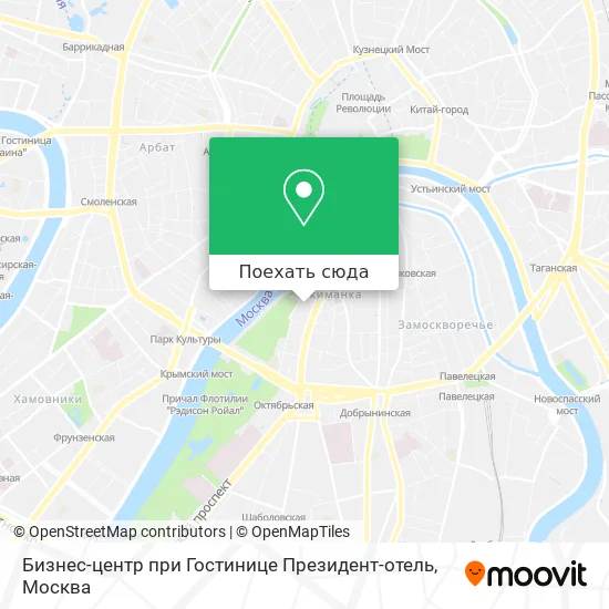 Карта Бизнес-центр при Гостинице Президент-отель