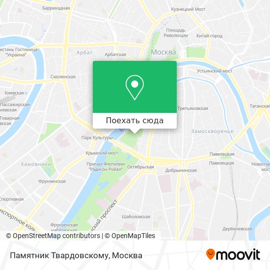 Карта Памятник Твардовскому
