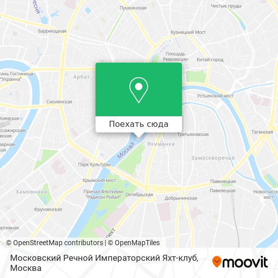 Карта Московский Речной Императорский Яхт-клуб