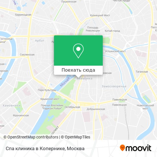 Карта Спа клиника в Копернике