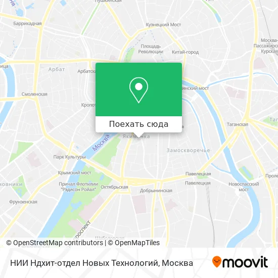 Карта НИИ Ндхит-отдел Новых Технологий