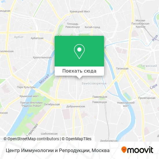 Карта Центр Иммунологии и Репродукции