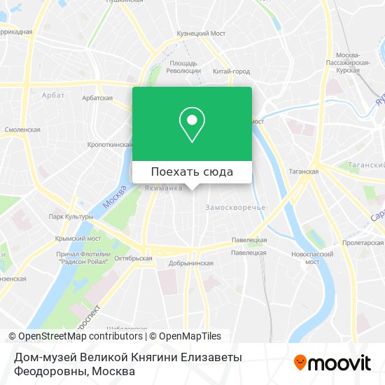 Карта Дом-музей Великой Княгини Елизаветы Феодоровны
