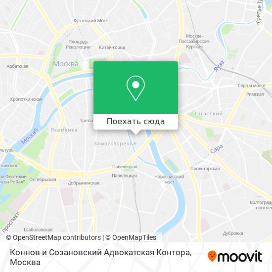 Карта Коннов и Созановский Адвокатская Контора