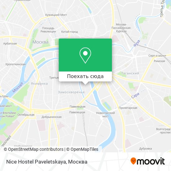 Карта Nice Hostel Paveletskaya