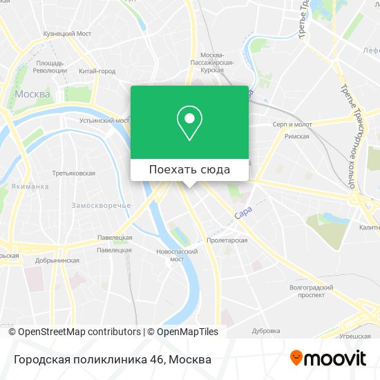 Карта Городская поликлиника 46