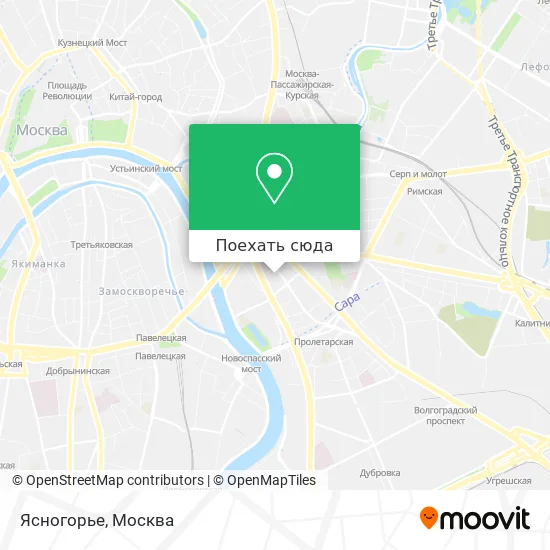 Карта Ясногорье