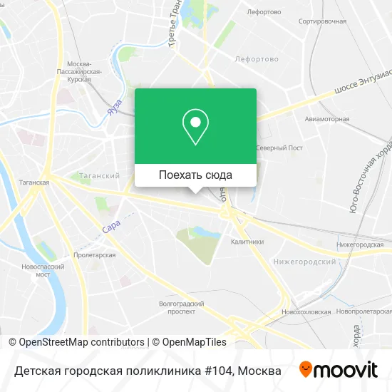 Карта Детская городская поликлиника #104