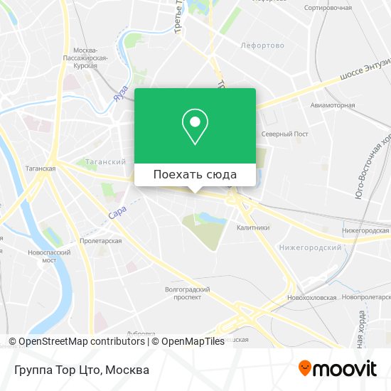 Карта Группа Тор Цто