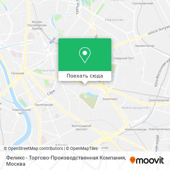 Карта Феликс - Торгово-Производственная Компания