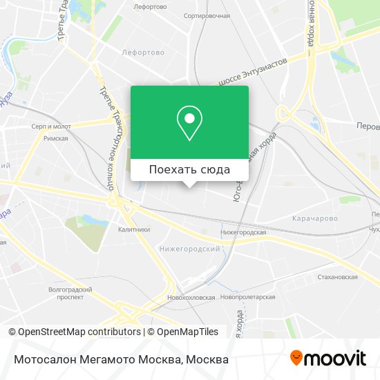 Карта Мотосалон Мегамото Москва
