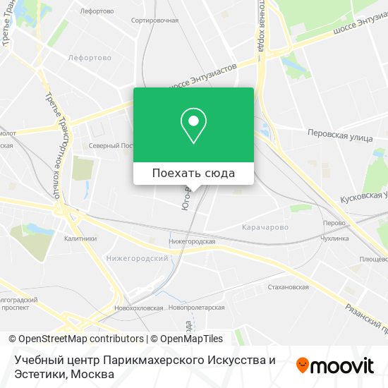 Карта Учебный центр Парикмахерского Искусства и Эстетики