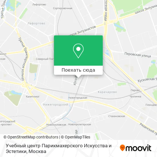 Карта Учебный центр Парикмахерского Искусства и Эстетики