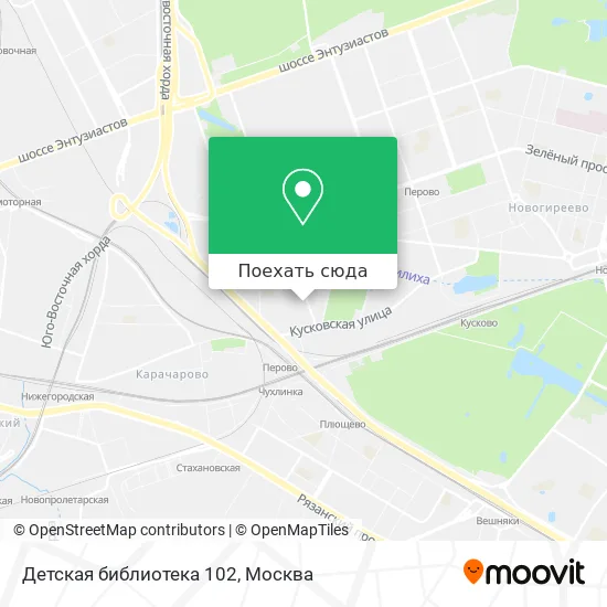 Карта Детская библиотека 102