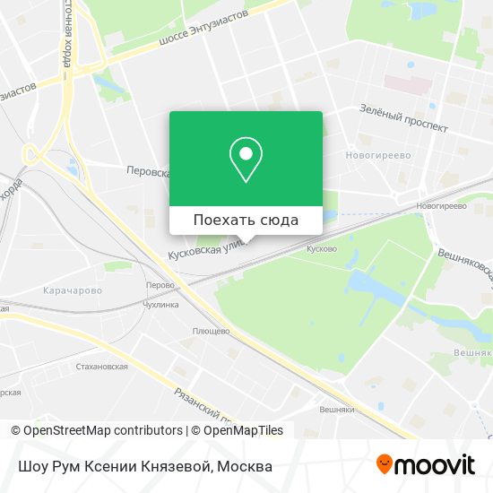 Карта Шоу Рум Ксении Князевой