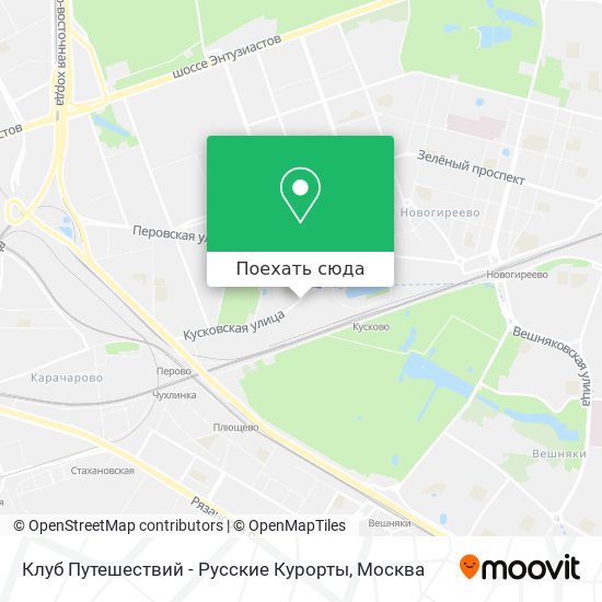 Карта Клуб Путешествий - Русские Курорты