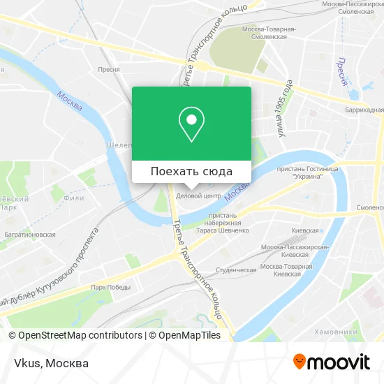 Карта Vkus