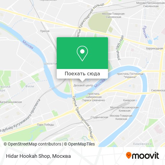 Карта Hidar Hookah Shop