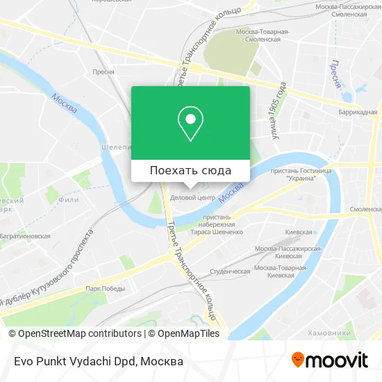 Карта Evo Punkt Vydachi Dpd