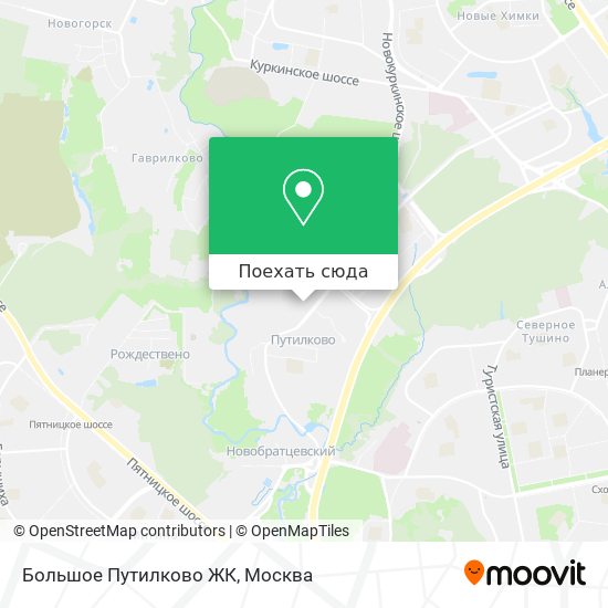 Карта Большое Путилково ЖК