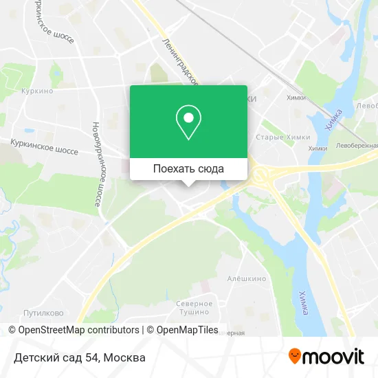 Карта Детский сад 54