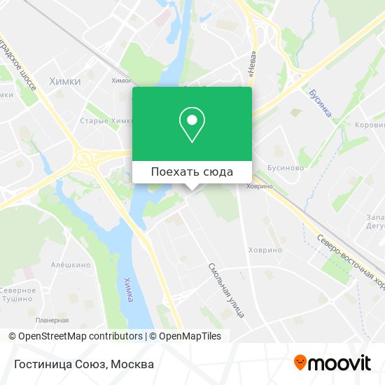 Карта Гостиница Союз