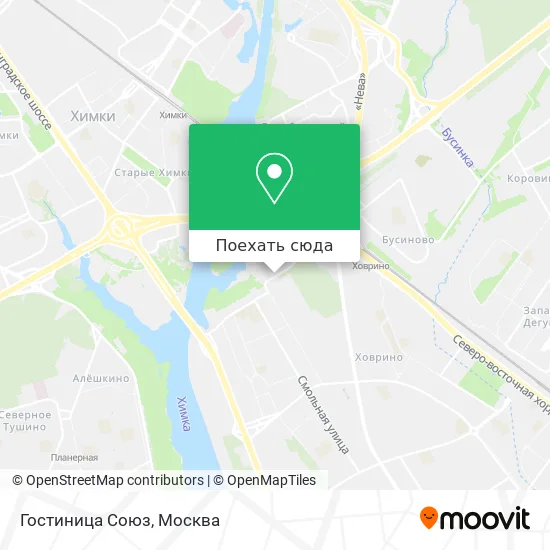 Карта Гостиница Союз