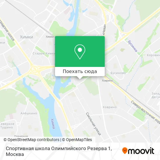 Карта Спортивная школа Олимпийского Резерва 1