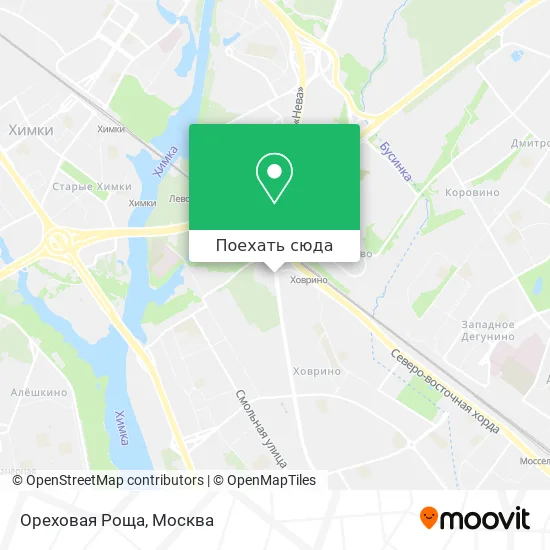 Карта Ореховая Роща