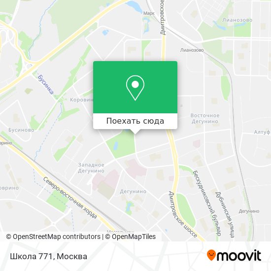 Карта Школа 771