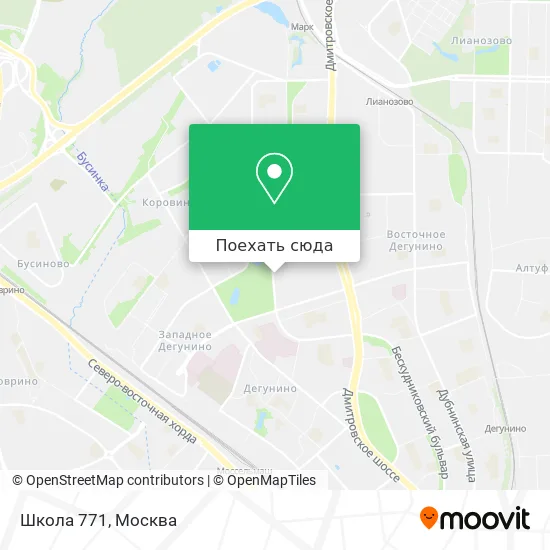 Карта Школа 771