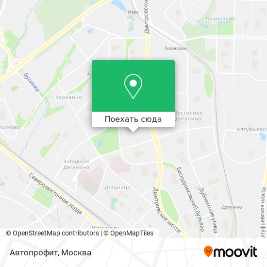Карта Автопрофит
