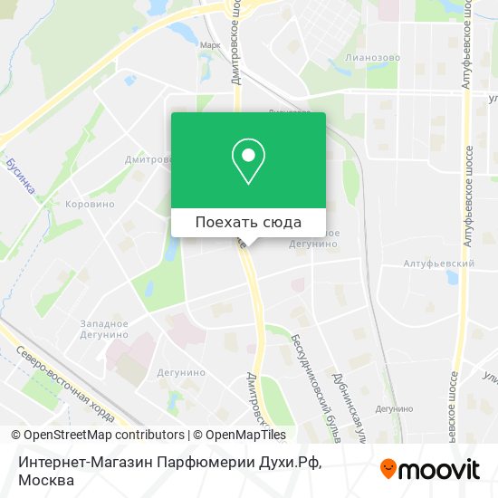Карта Интернет-Магазин Парфюмерии Духи.Рф