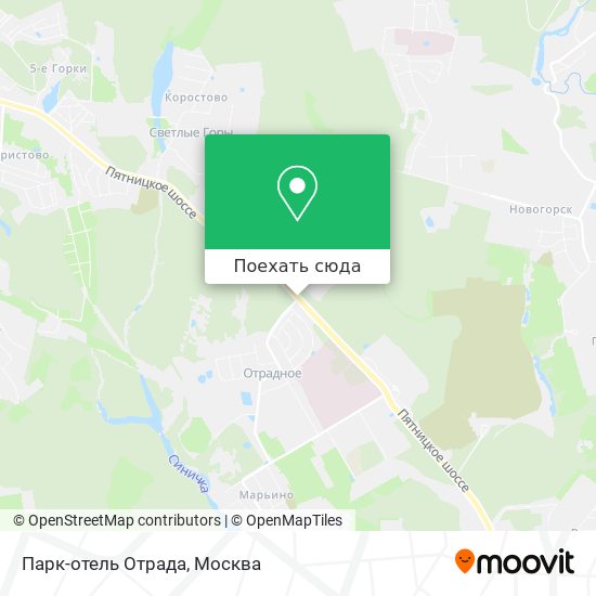 Карта Парк-отель Отрада