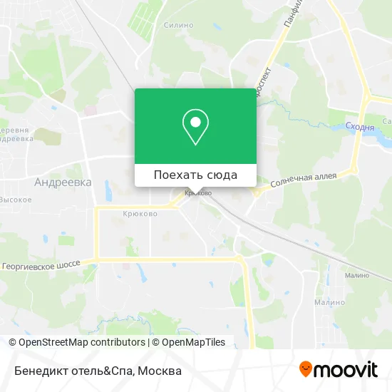 Карта Бенедикт отель&Спа