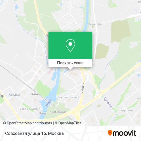 Карта Совхозная улица 16
