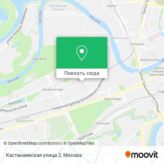 Карта Кастанаевская улица 2