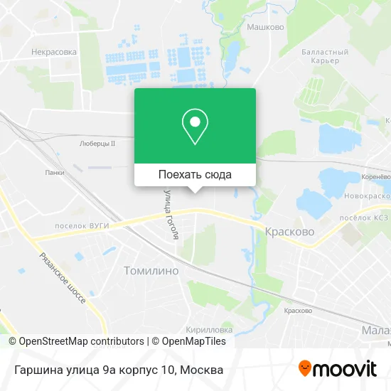 Карта Гаршина улица 9а корпус 10