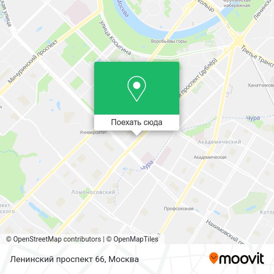 Карта Ленинский проспект 66