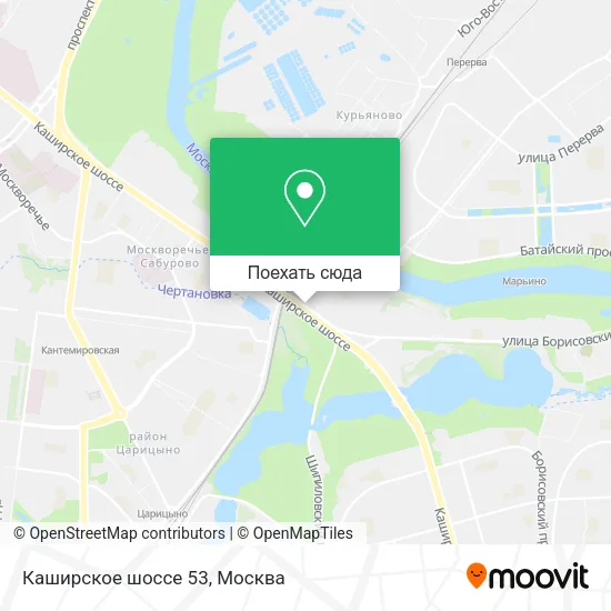 Карта Каширское шоссе 53
