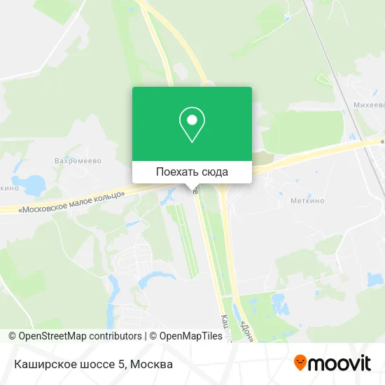 Карта Каширское шоссе 5