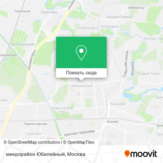 Карта микрорайон Юбилейный
