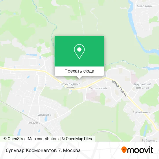 Карта бульвар Космонавтов 7