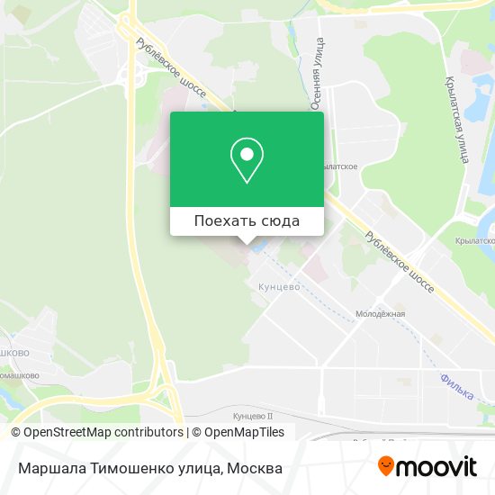 Карта Маршала Тимошенко улица