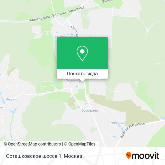 Карта Осташковское шоссе 1