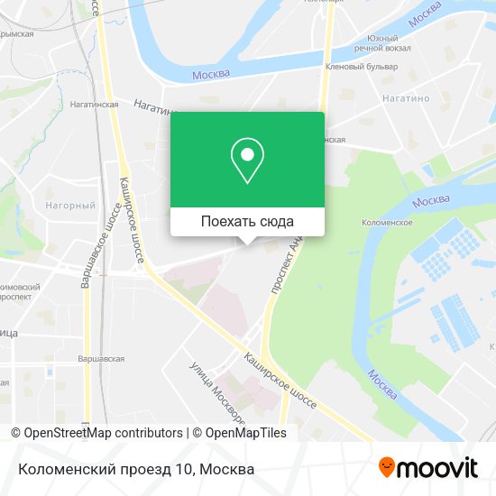 Карта Коломенский проезд 10