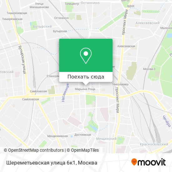 Карта Шереметьевская улица 6к1